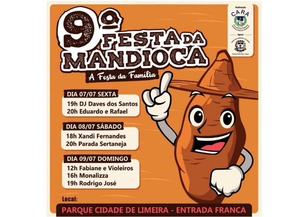 Festa da Mandioca é neste final de semana, no Parque Cidade
