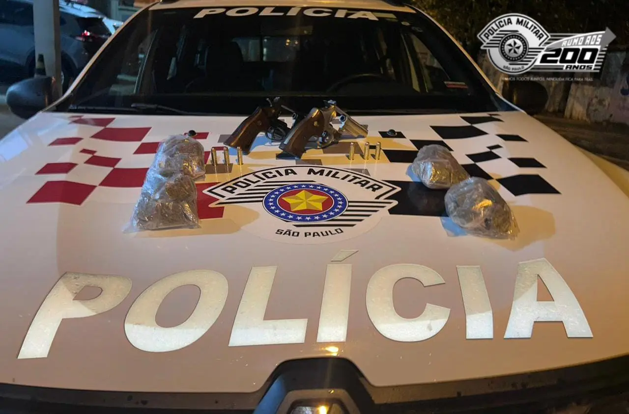 Integrante de facção criminosa é preso com armas e drogas no Khul, em Limeira