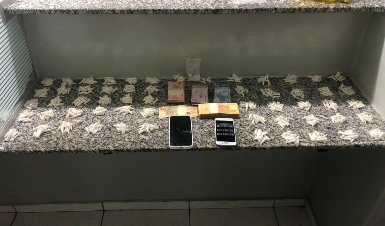 drogas apreendidas no Jardim Boa Esperança