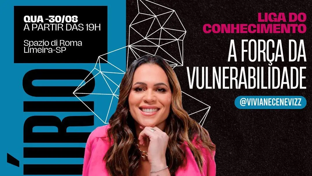 Liga do Conhecimento promove evento gratuito com Viviane Ceneviz