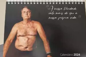Eduardo lança calendário de Bolsonaro sem camisa