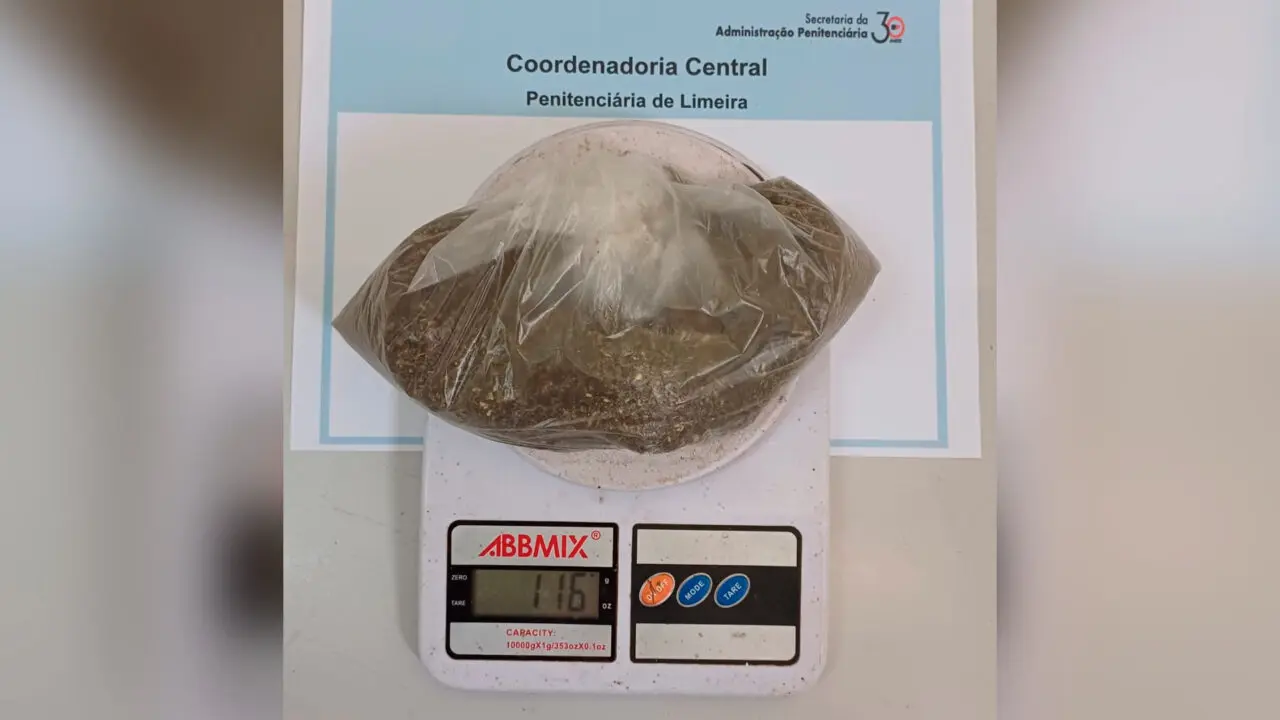 Mulher é flagrada com droga no cós da calça em penitenciária de Limeira