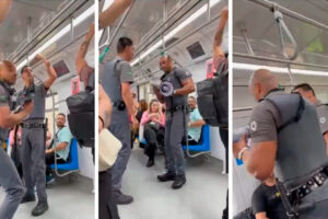 Seguranças viralizam ao dançarem Bruno Mars no metrô de SP
