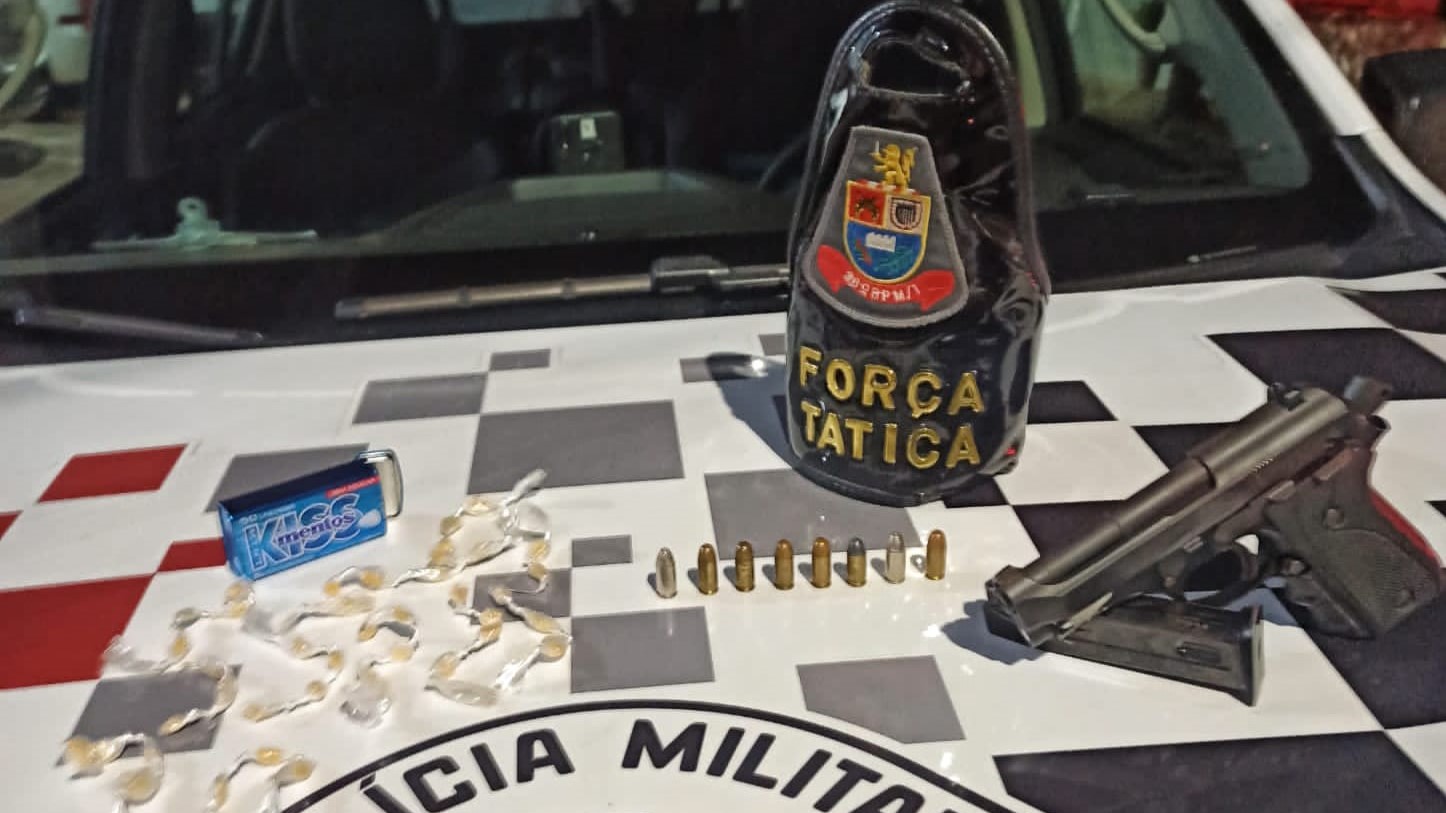 Homem é preso com arma e drogas no Belinha Ometto, em Limeira