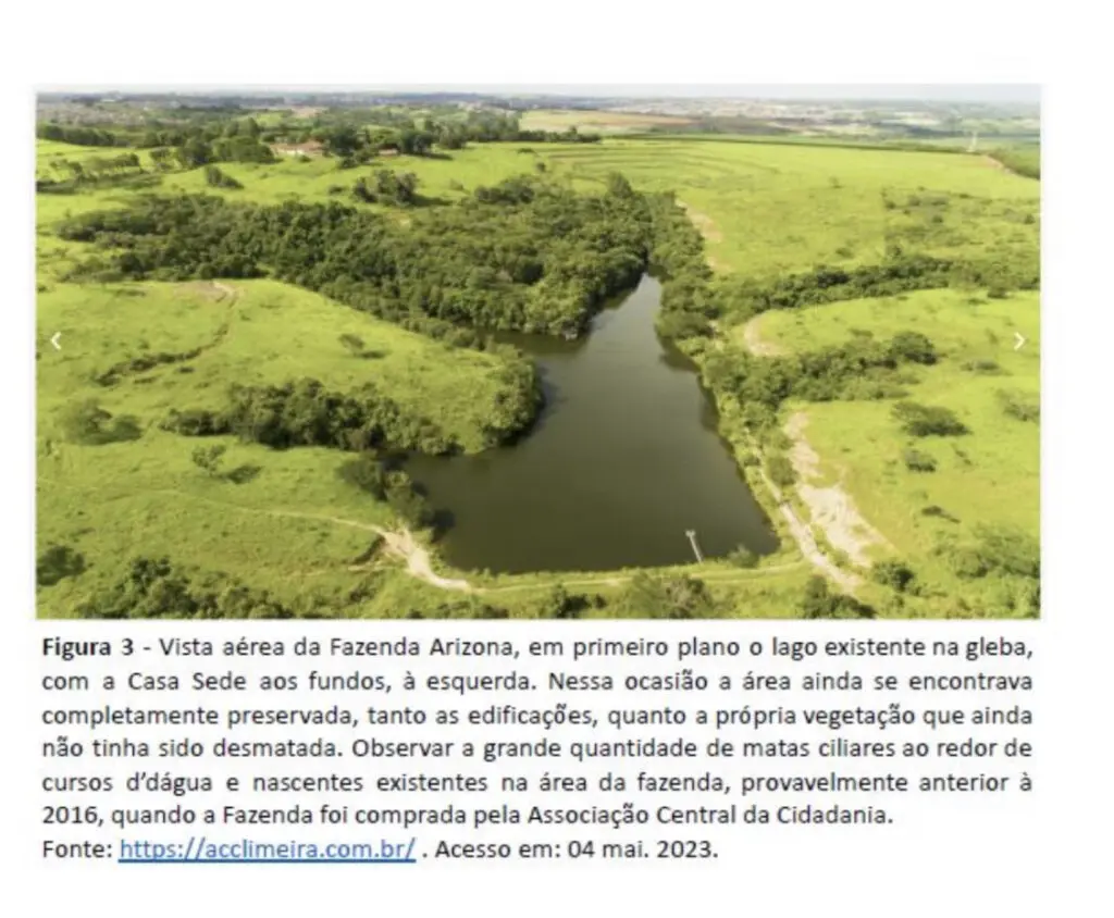 A juíza Sabrina Martinho Soares, da Vara da Fazenda Pública, concedeu liminar requerida pelo Ministério Público, que moveu no final de setembro uma ação contra o empreendimento apontando diversas irregularidades: que a construção das moradias ocorrem sem autorização da Prefeitura e de órgãos estaduais como a Cetesb e o Grupo de Análise e Aprovação de Projetos Habitacionais (Graprohab). São apontados ainda danos ambientais na área e depredação de patrimônio histórico da antiga fazenda.