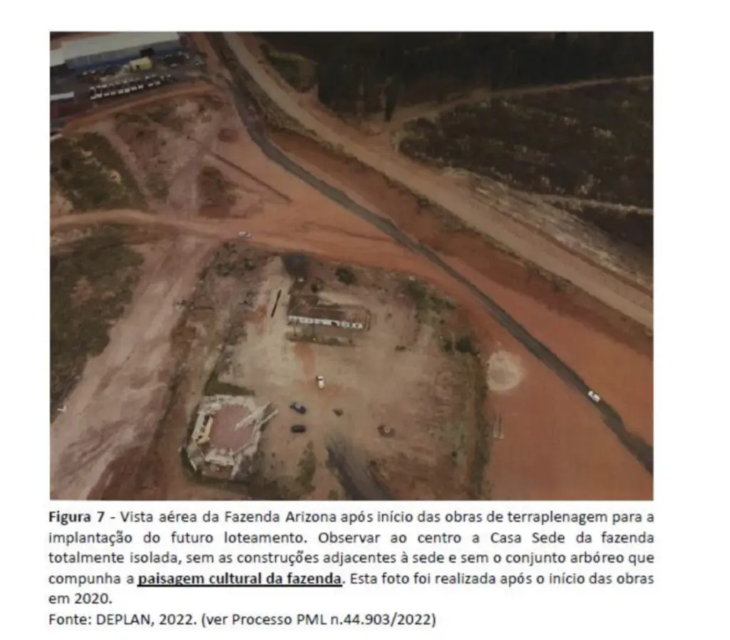 A juíza Sabrina Martinho Soares, da Vara da Fazenda Pública, concedeu liminar requerida pelo Ministério Público, que moveu no final de setembro uma ação contra o empreendimento apontando diversas irregularidades: que a construção das moradias ocorrem sem autorização da Prefeitura e de órgãos estaduais como a Cetesb e o Grupo de Análise e Aprovação de Projetos Habitacionais (Graprohab). São apontados ainda danos ambientais na área e depredação de patrimônio histórico da antiga fazenda.