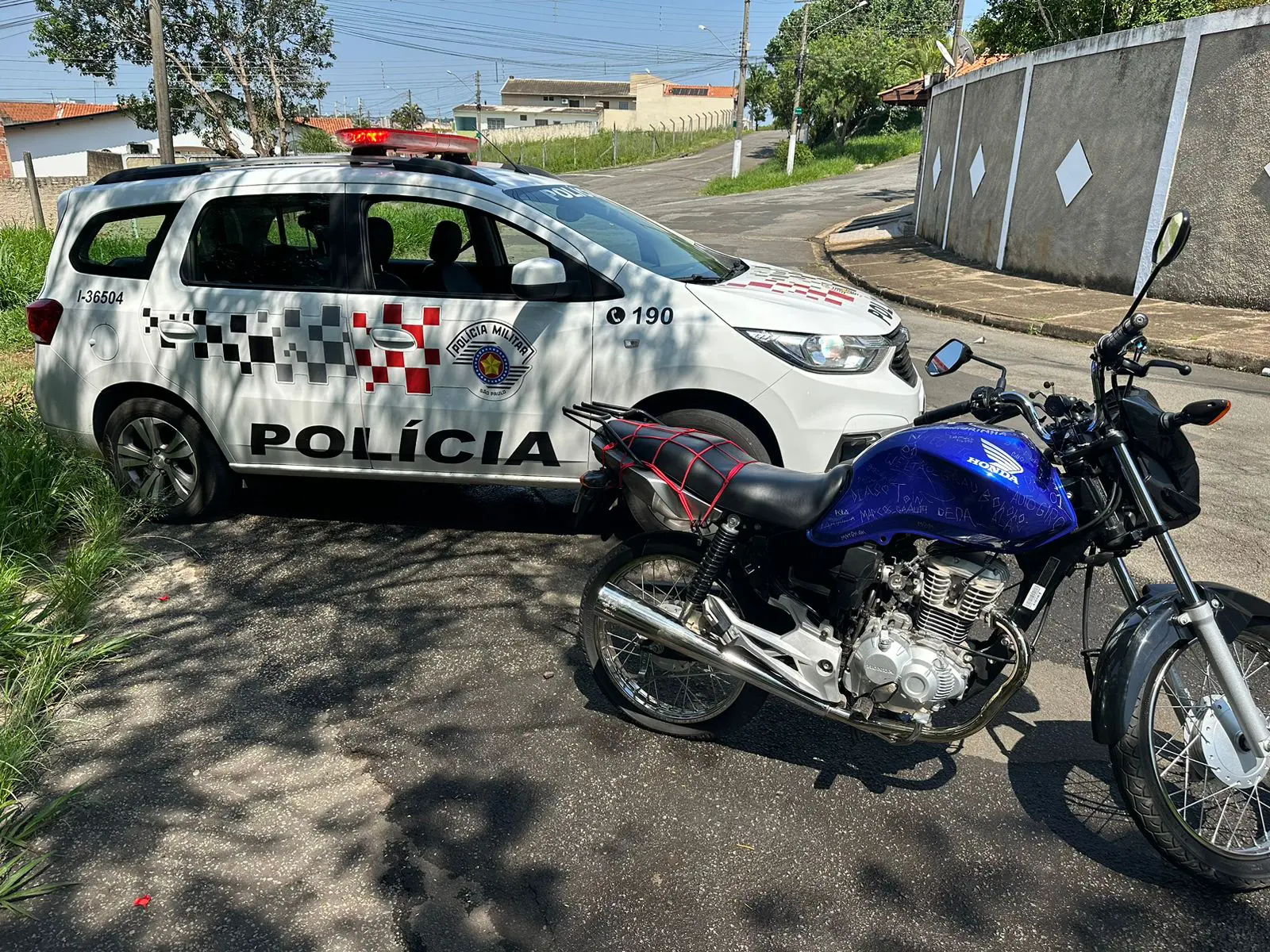 Jovens são detidos pela PM após perseguição policial em Limeira
