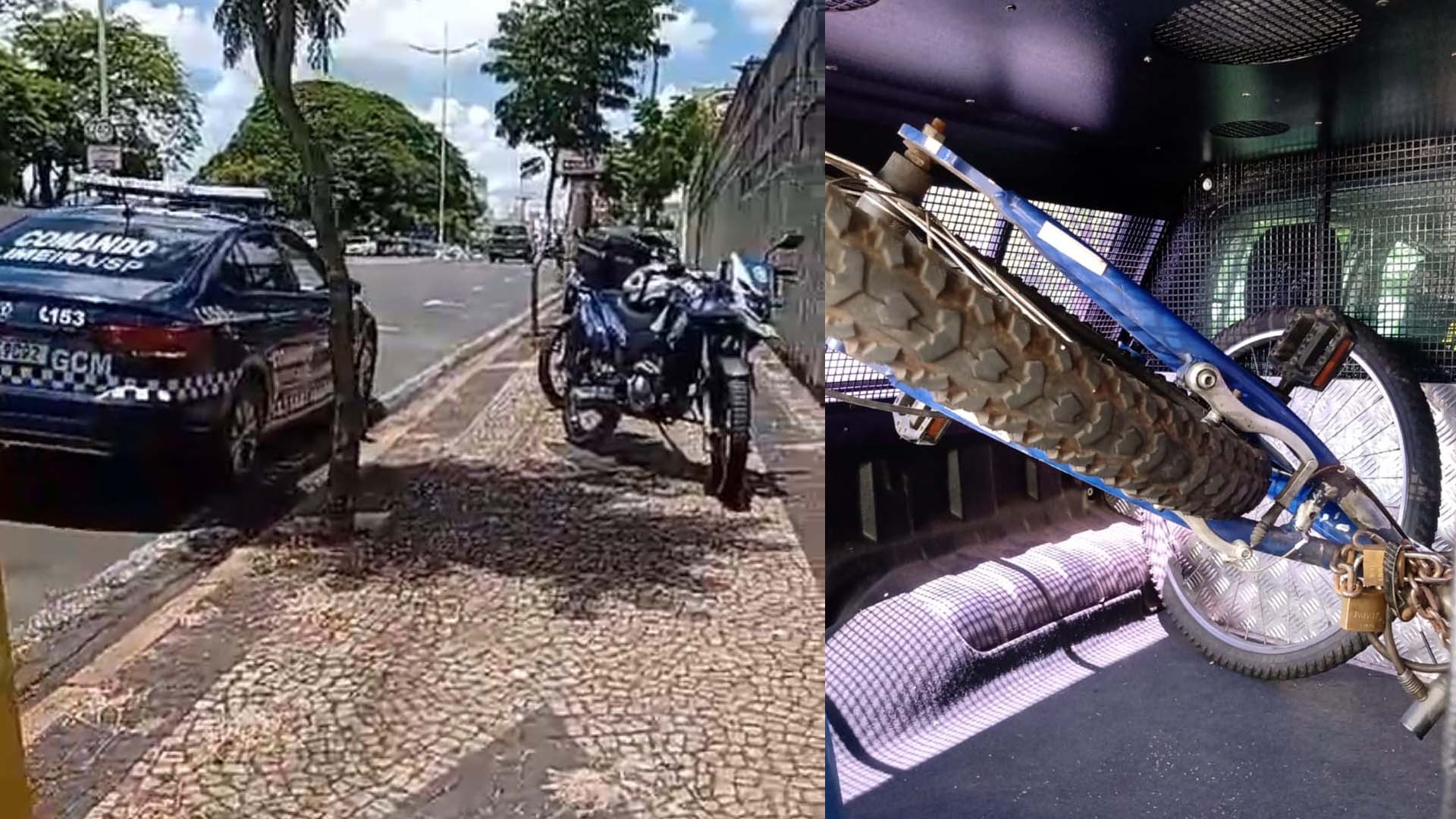 GCM recupera bicicleta e prende ladrão no Centro de Limeira