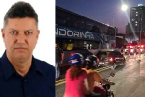 Motociclista colidiu em carro sendo jogado embaixo de ônibus, em Limeira