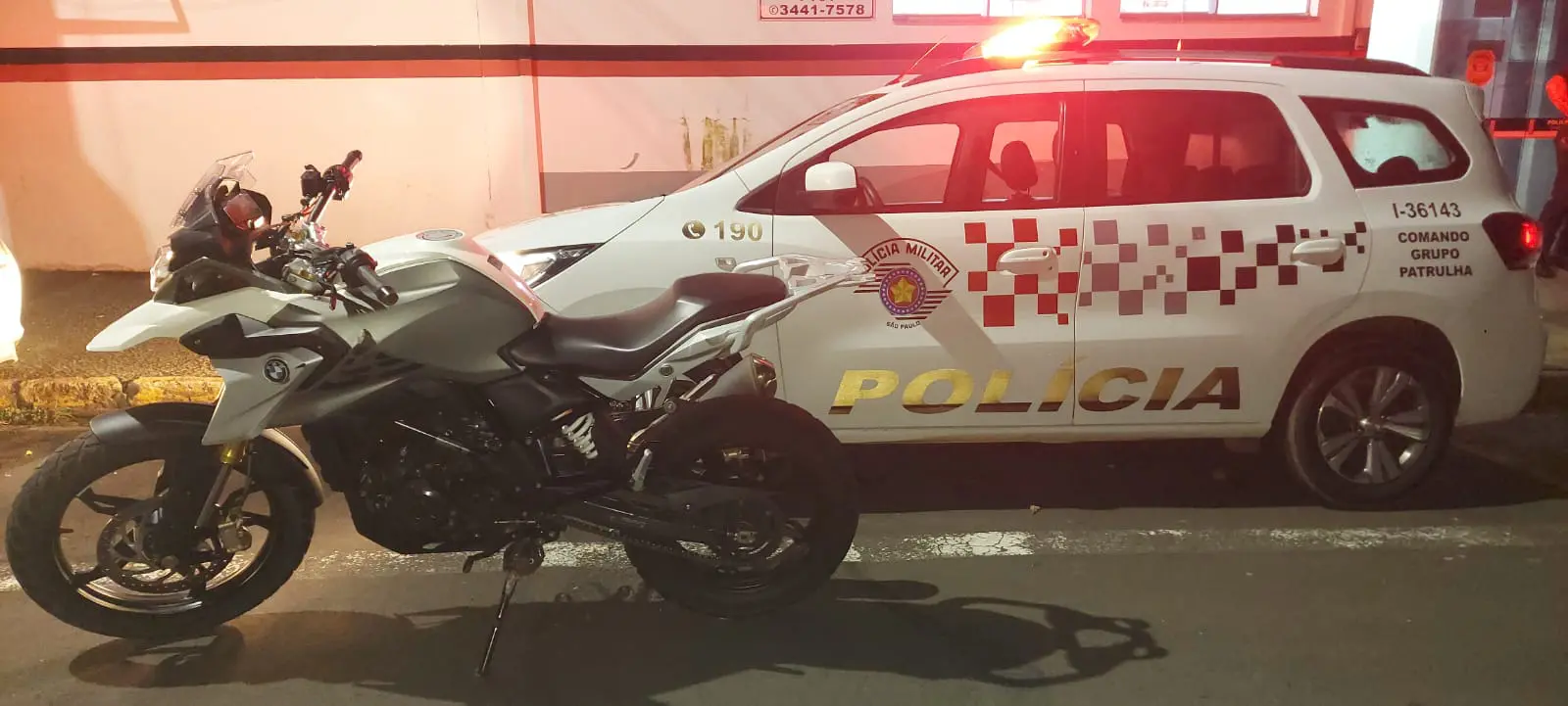 PM recupera moto de grande porte e um jovem termina preso, em Limeira