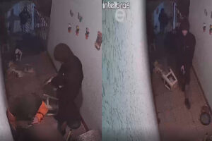 Mulher e criança são encurraladas por bandidos durante roubo na Vila Rocha; veja o vídeo