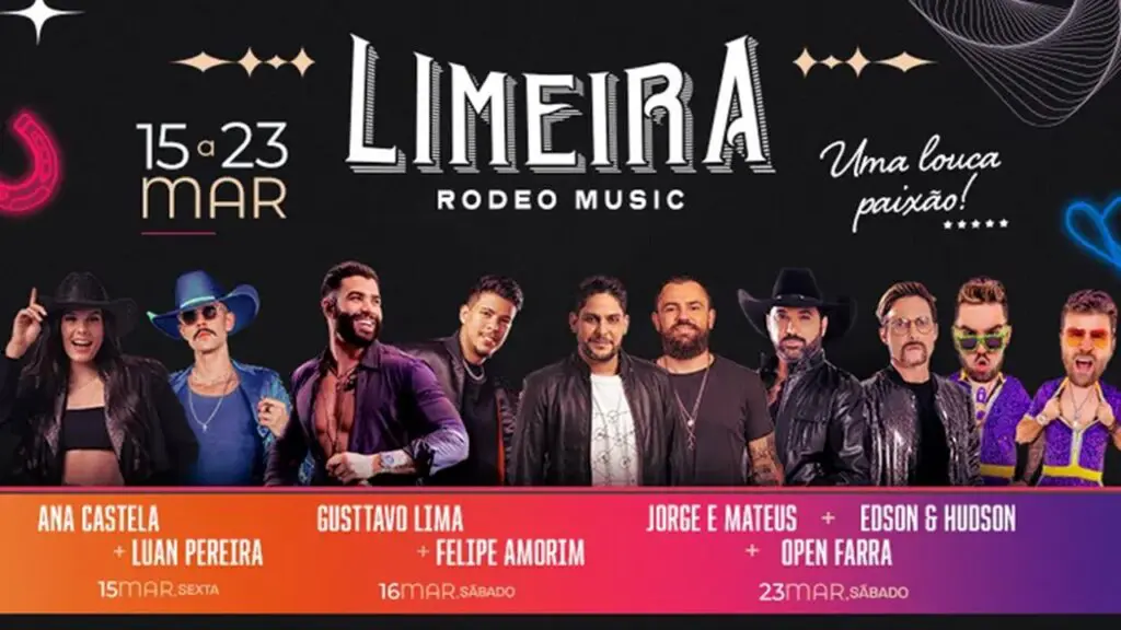 Quem vai cantar no Limeira Rodeo Music 2024