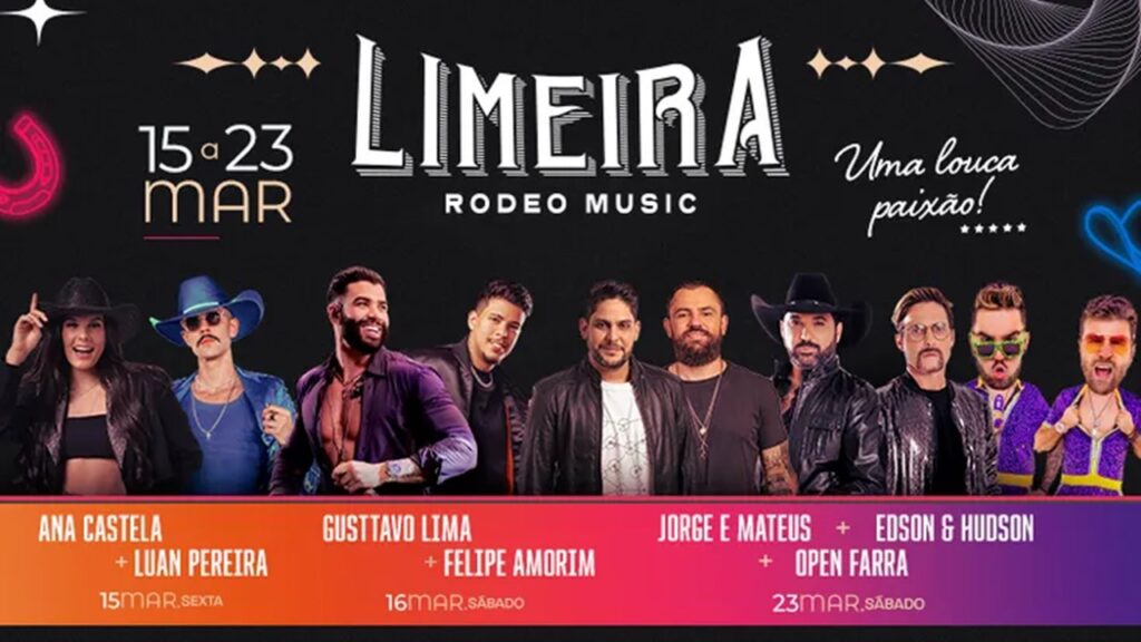 Shows do Limeira Rodeo Music 2024