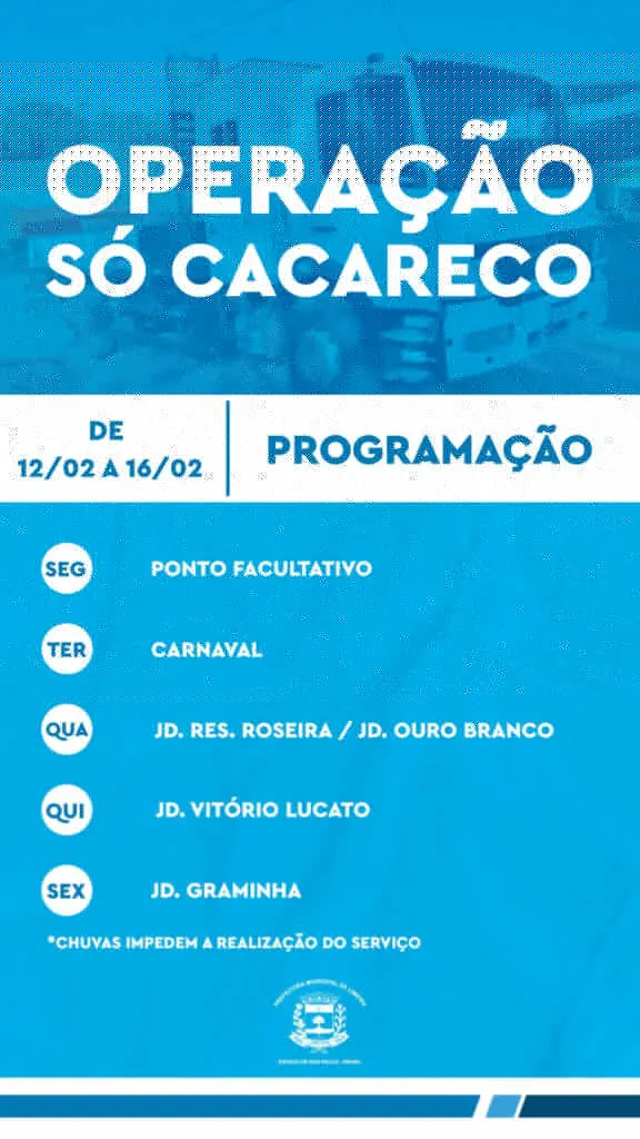 operação só cacareco