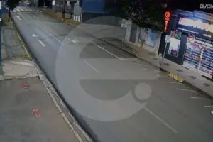 Câmera flagra acidente que vitimou motorista no Centro de Limeira
