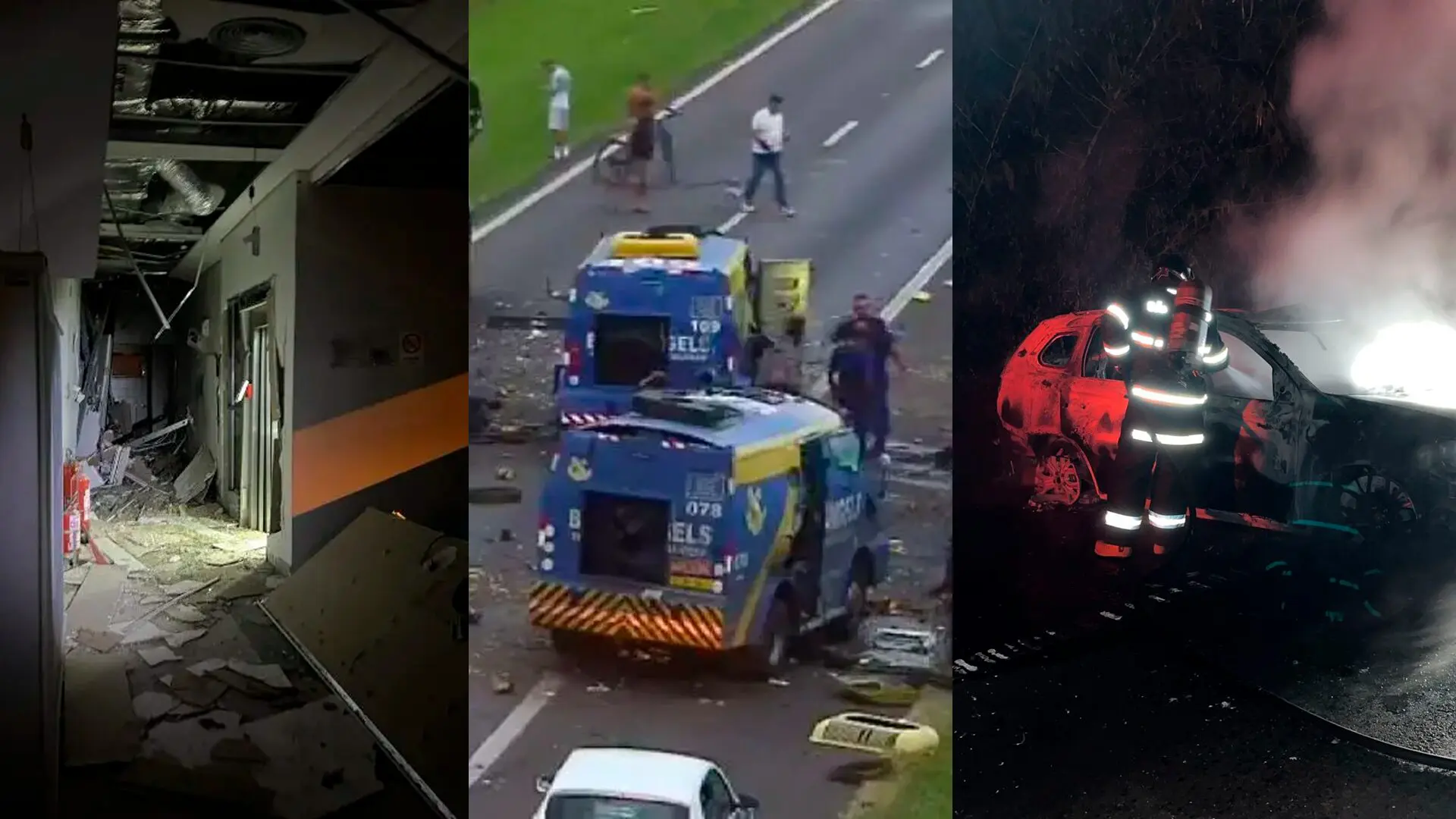 Ataques a carros-fortes e a banco o que se sabe sobre os crimes