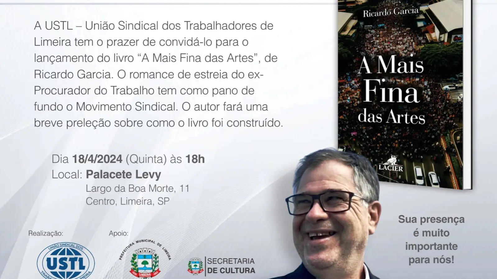 Ex-procurador do Trabalho esteia na literatura