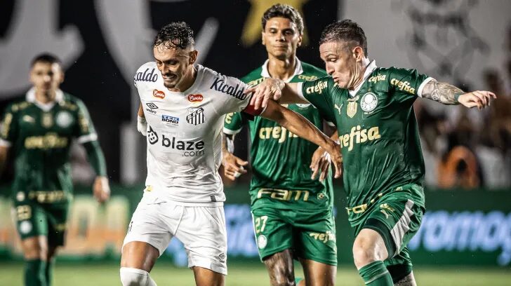 Palmeiras volta a virar final, derruba Santos e leva primeiro tri paulista após 90 anos
