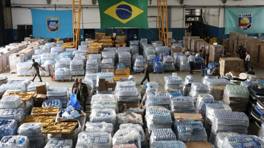 Defesa Civil do RS contabiliza 200 toneladas de alimentos doados