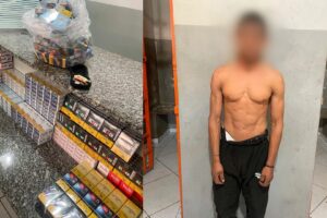 Ladrão invade supermercado pelo telhado, tenta furtar mais de R$3 mil em cigarros e termina preso, em Limeira 