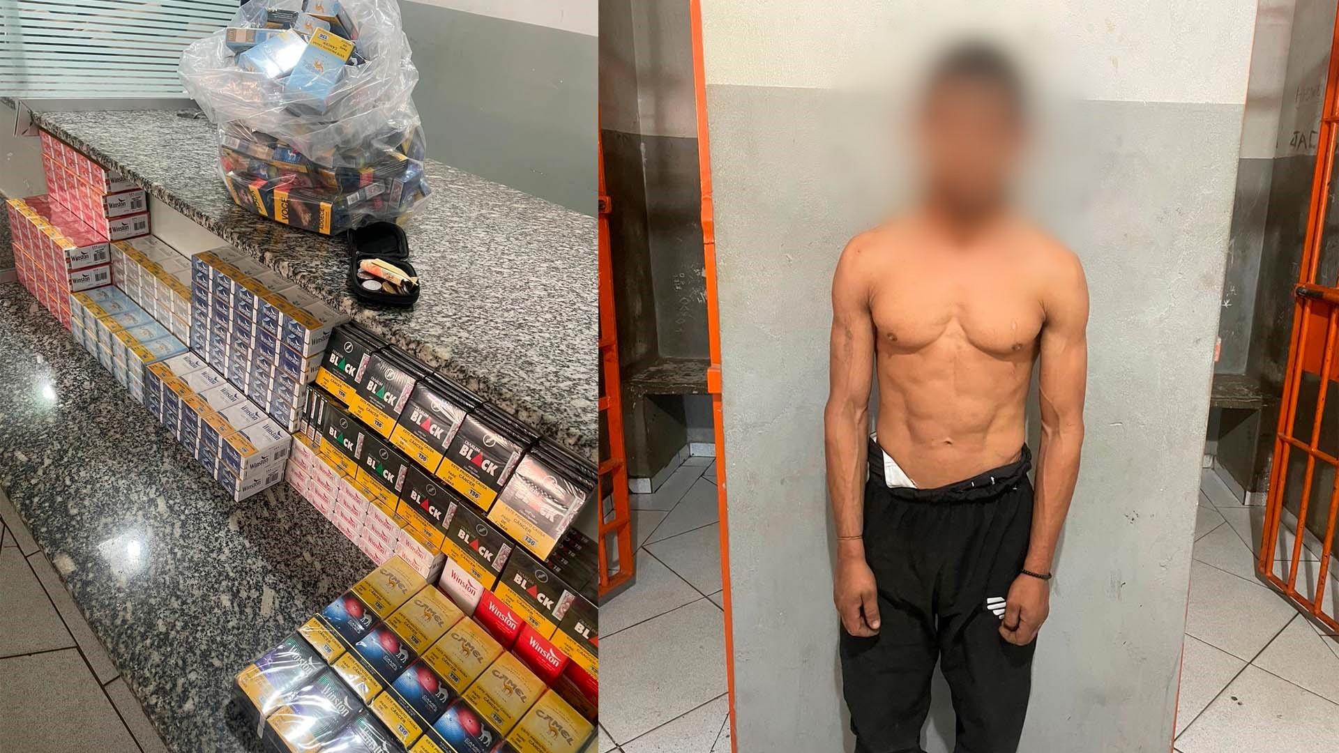 Ladrão invade supermercado pelo telhado, tenta furtar mais de R$3 mil em cigarros e termina preso, em Limeira 