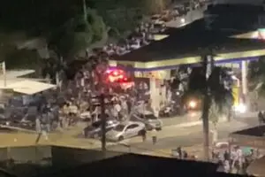 Imagens mostram 'fluxo' próximo à Avenida Fabrício Vampré, em Limeira