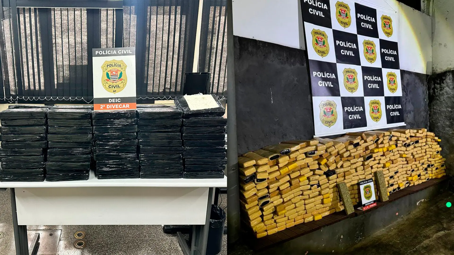 Policia-Civil-apreende-meia-tonelada-de-droga-em-duas-acoes-em-SP