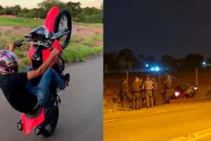 Ladrão que morreu em confronto com a PM bateu moto na viatura antes de sacar arma