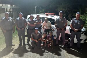 Pai e filhos perdidos em área rural de Limeira são resgatados pela PM, em Piracicaba 