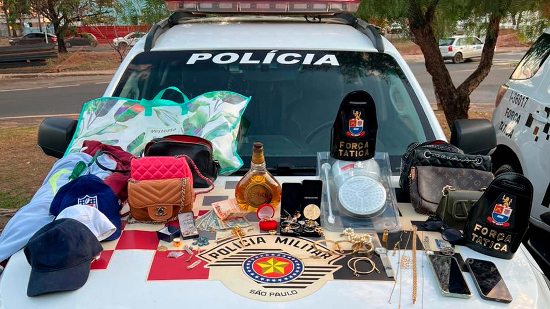 Bandidos furtam casa em Araras e são presos pela PM, em Limeira