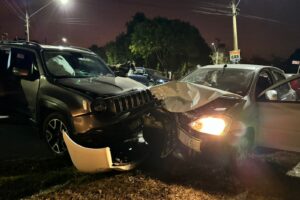 Colisão frontal é registrada em Limeira