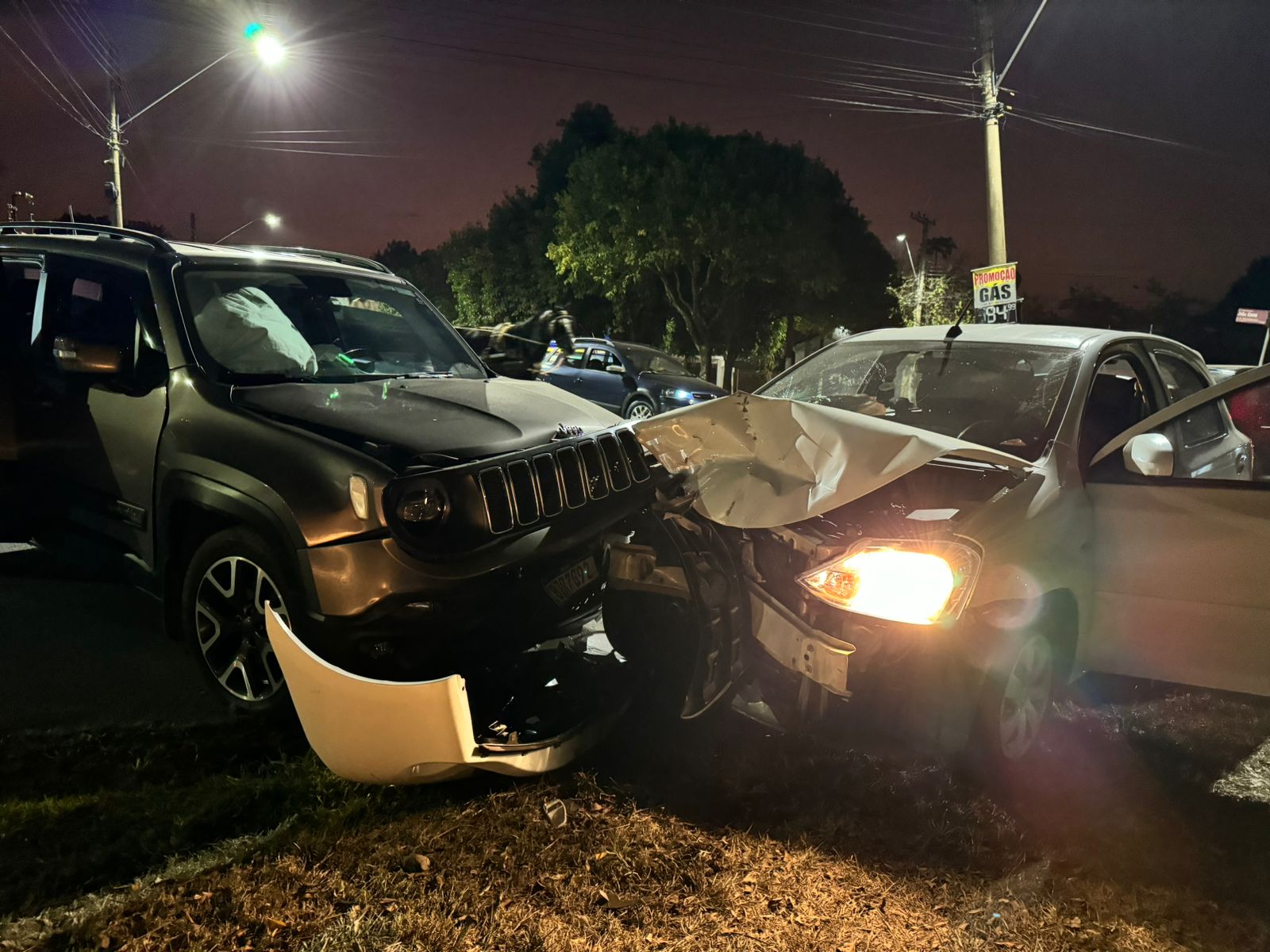 Colisão frontal é registrada em Limeira