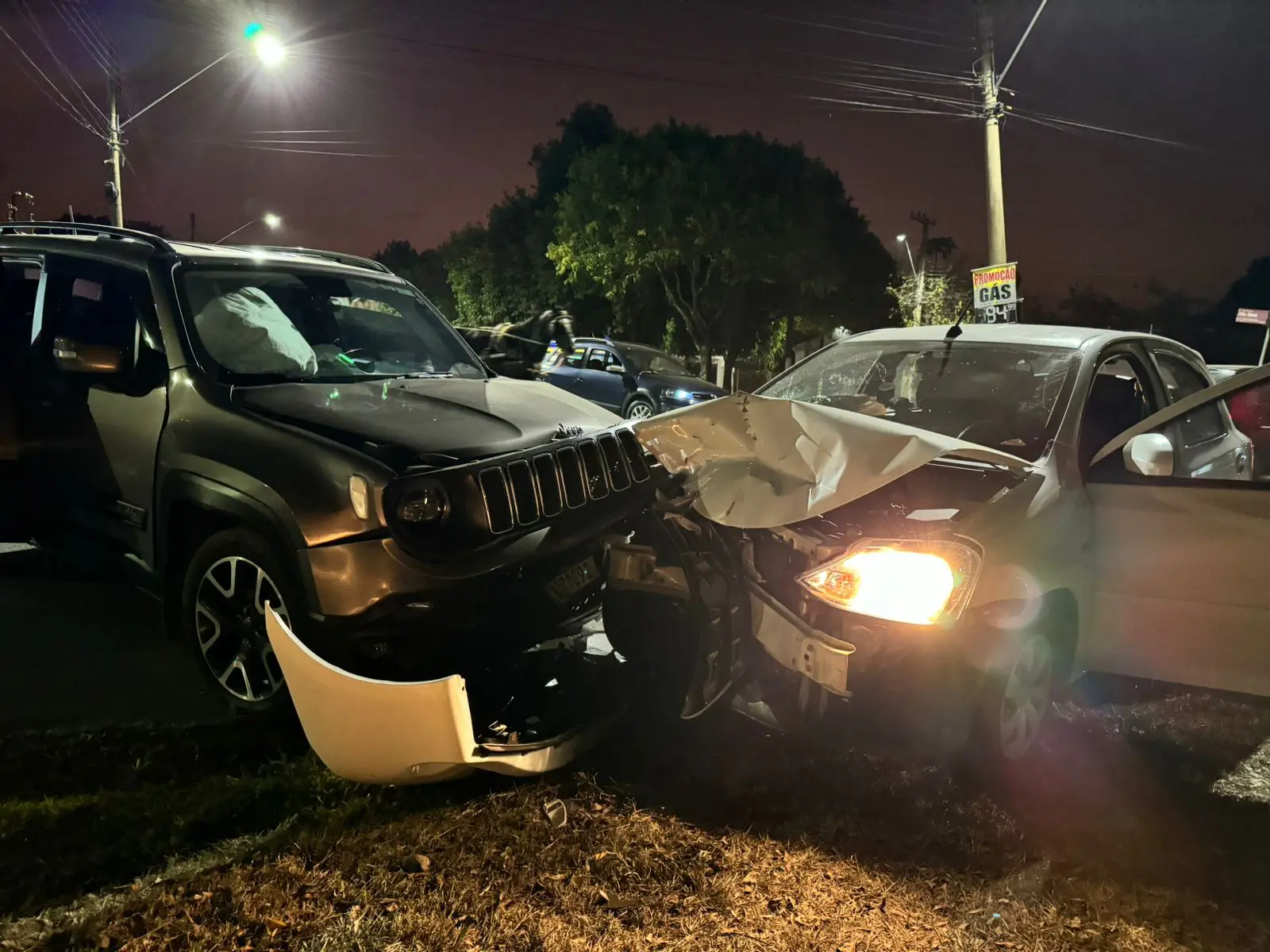 Colisão frontal é registrada em Limeira