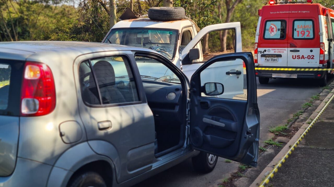 Motorista morre na direção e causa acidente na Av. Abílio Pedro, em Limeira