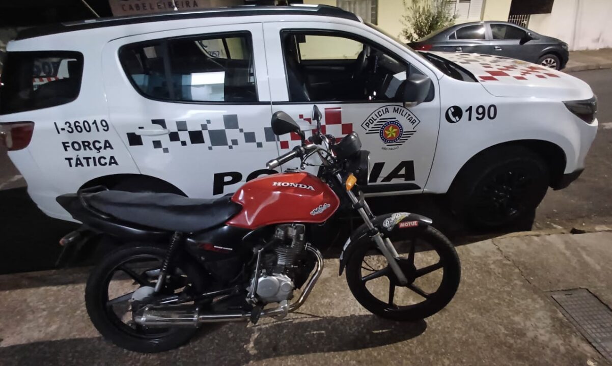 Rapaz é preso com moto adulterada pelo Cidade Jardim, em Limeira