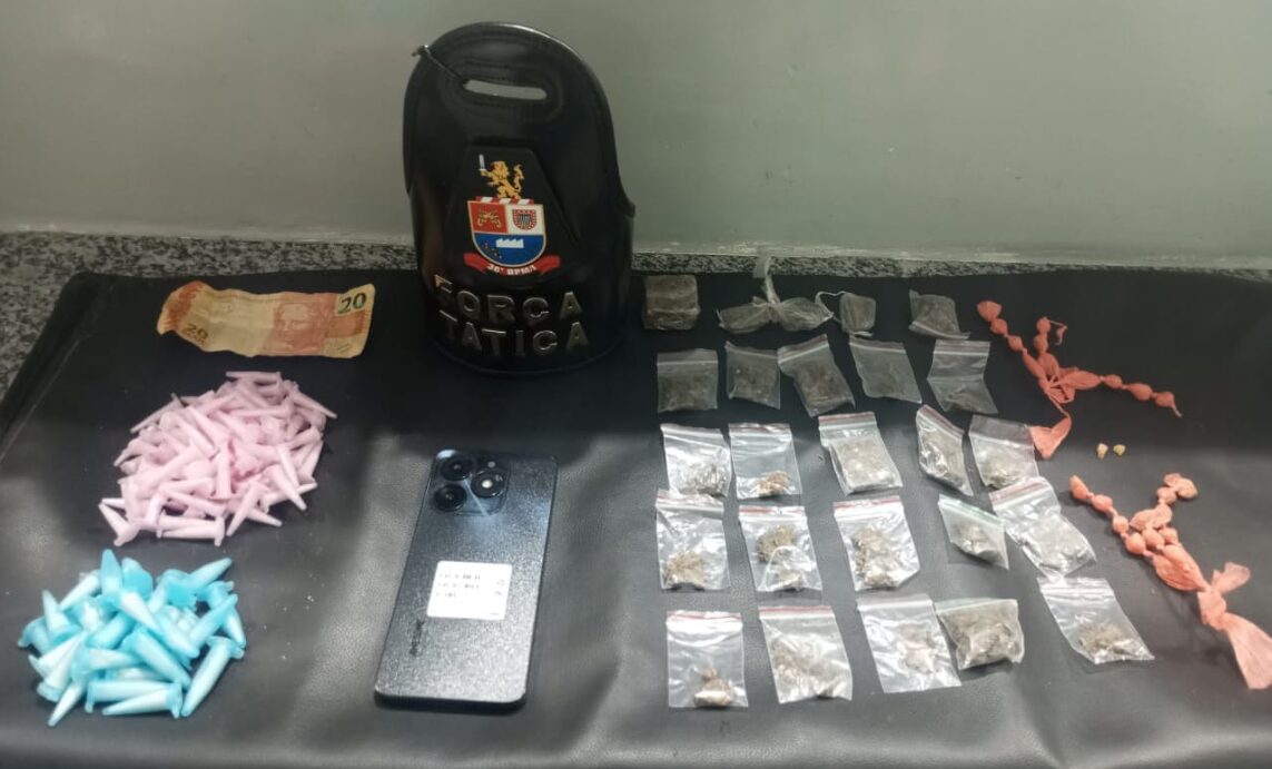 PM prende indivíduo por tráfico de drogas, em Limeira