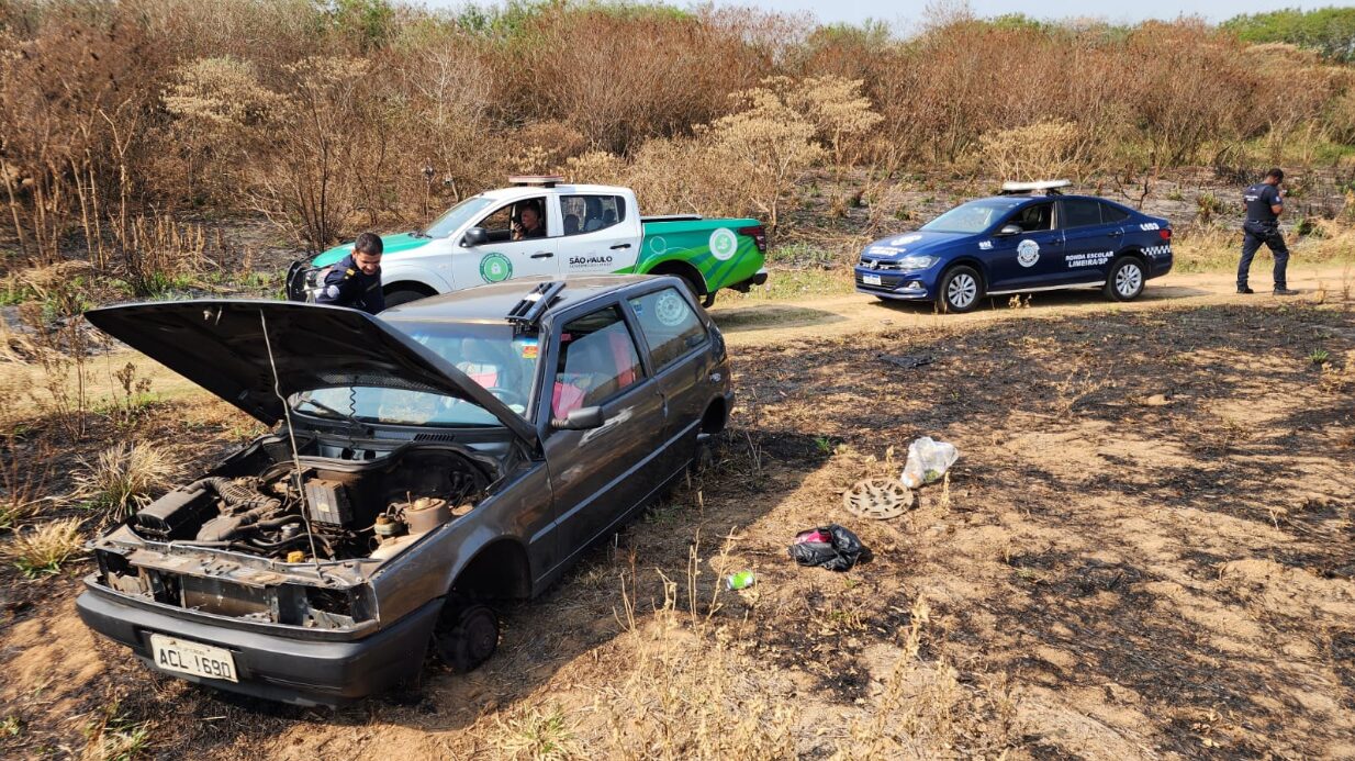 Veículo furtado é localizado pela GCM de Limeira em área verde