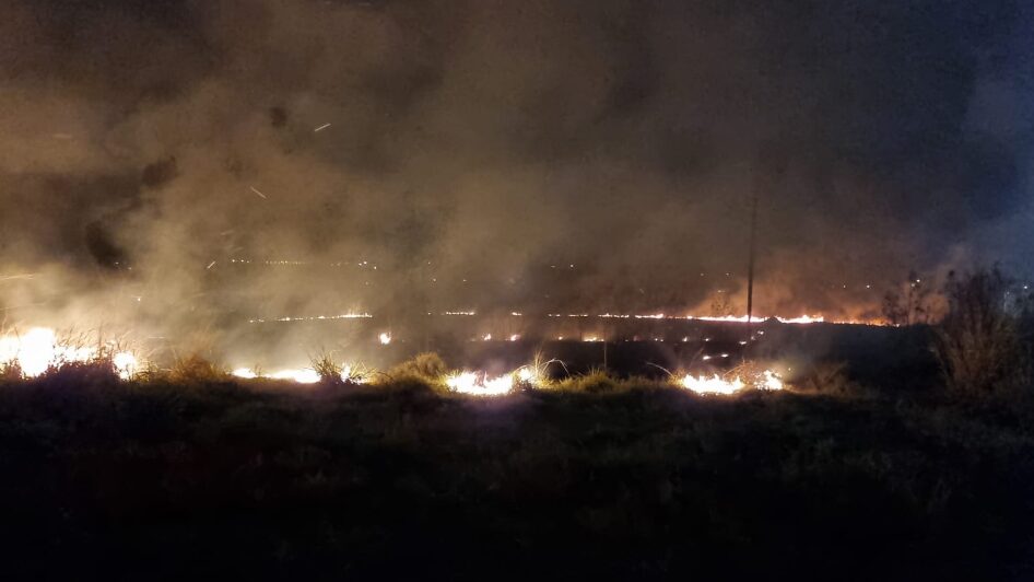 Fogo atinge área verde próxima ao Rubi, em Limeira 