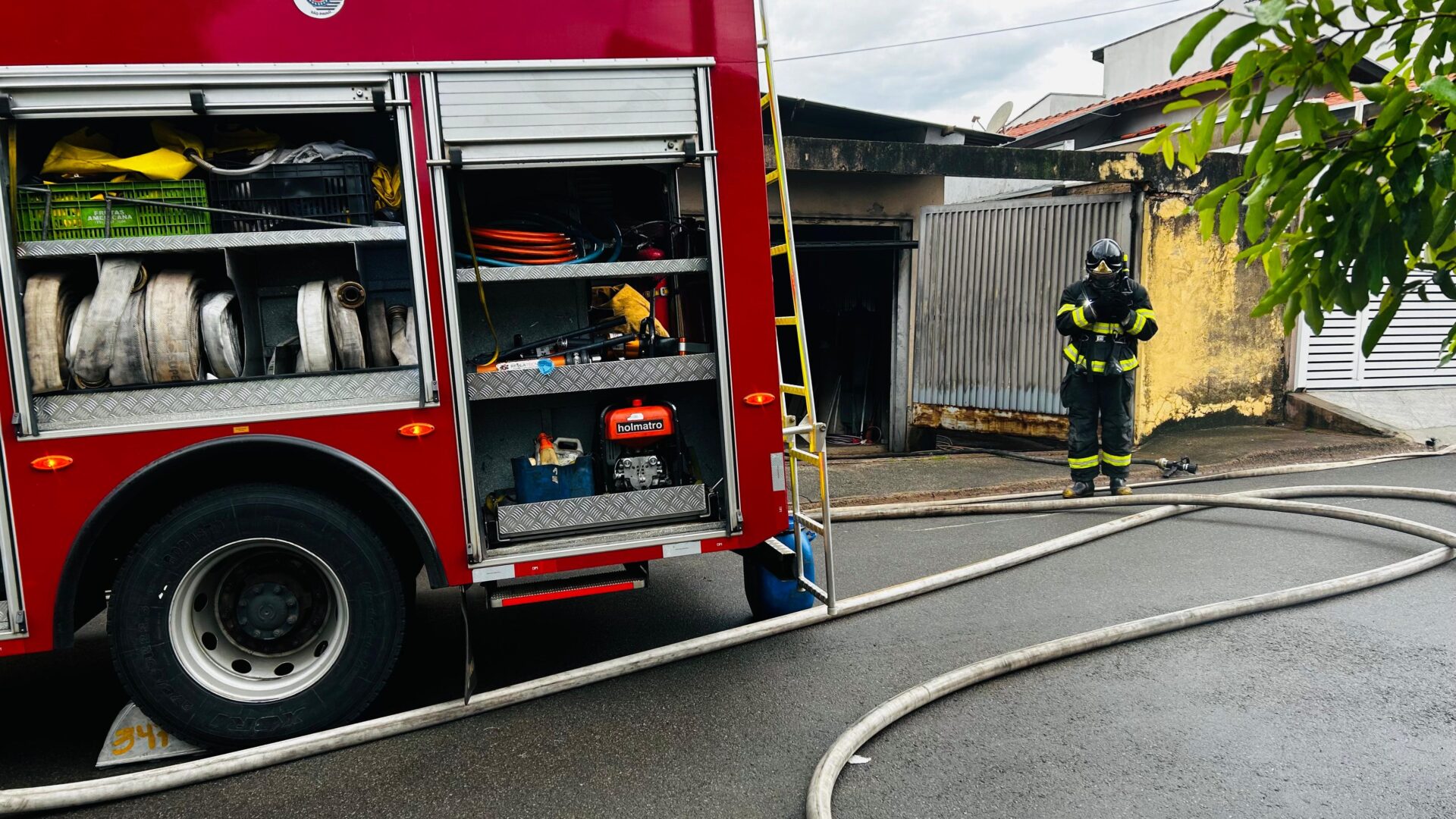 Incêndio atinge empresa no Adélia Cavicchia Grotta, em Limeira 