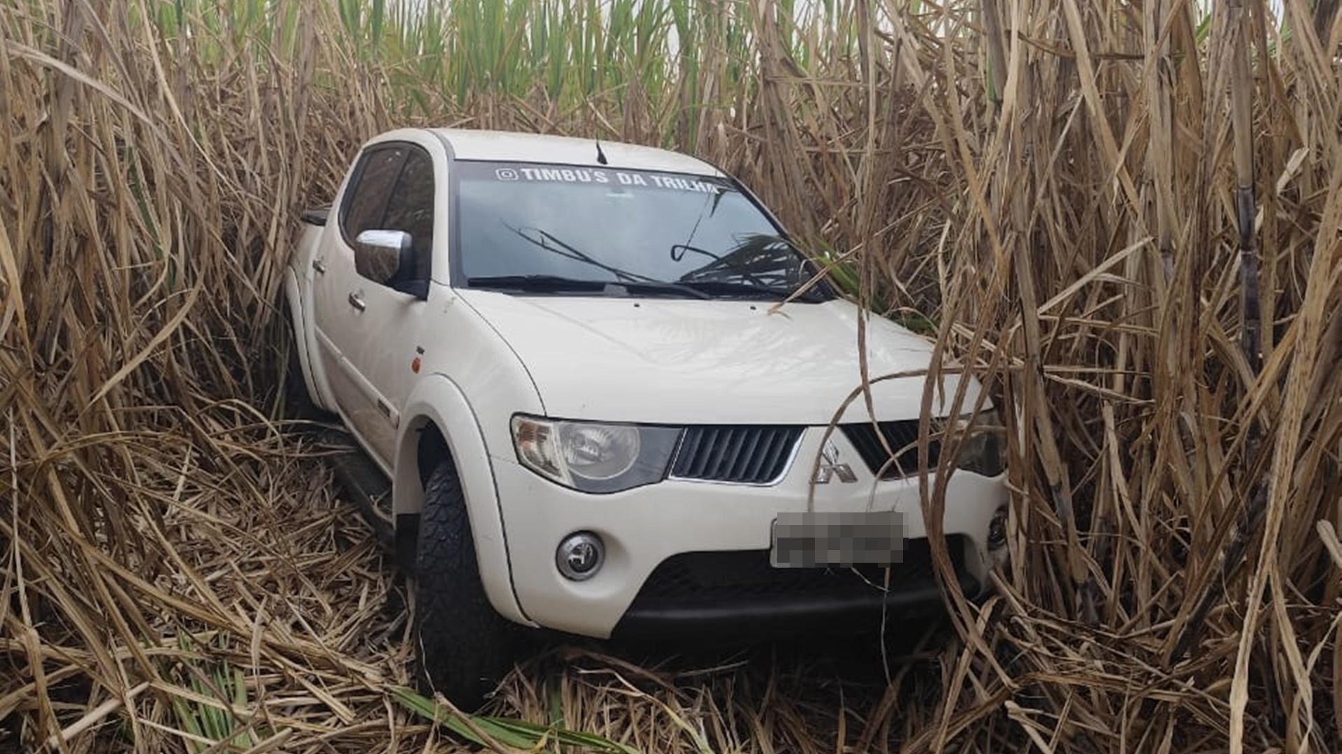 PM localiza veículo furtado em canavial e prende suspeito em Limeira