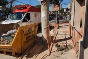 Trabalhador cai de andaime e é socorrido no Centro de Limeira 