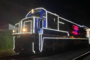 Trem iluminado da Rumo passa em Limeira dia 15