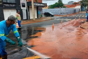 Após chuva forte, equipes da prefeitura atuam para reverter estragos em Limeira