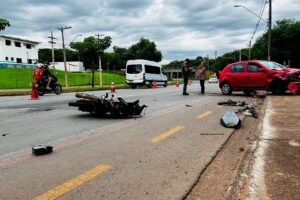 Colisão frontal deixa motociclista em estado grave no Anel Viário, em Limeira