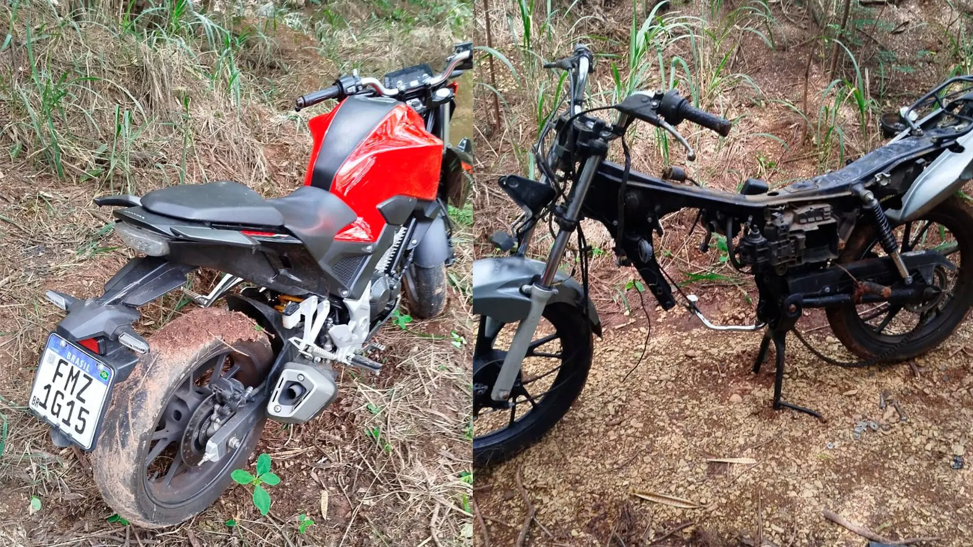 GCM recupera motos furtadas em área verde de Limeira