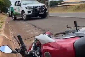 Motociclista fica ferido após acidente em Cordeirópolis