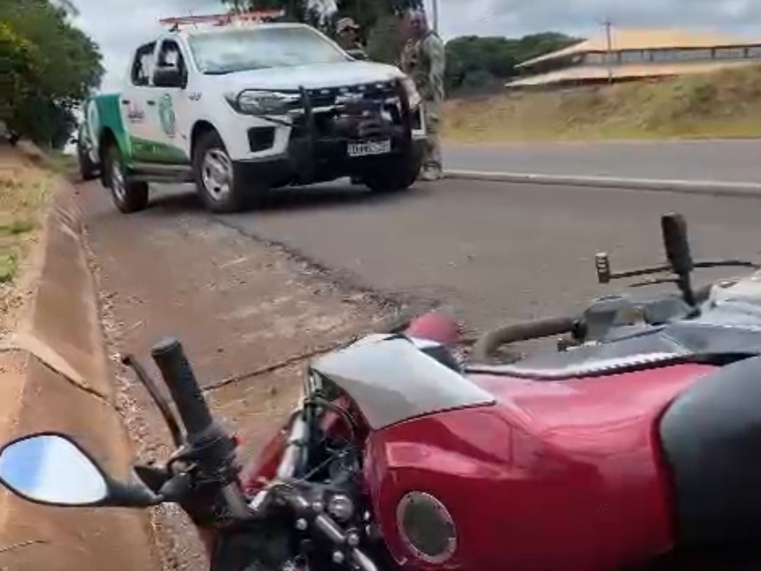 Motociclista fica ferido após acidente em Cordeirópolis