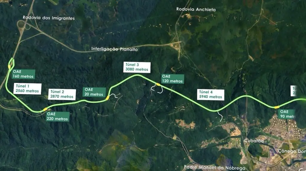Projecao-do-tracado-da-terceira-pista-da-Imigrantes