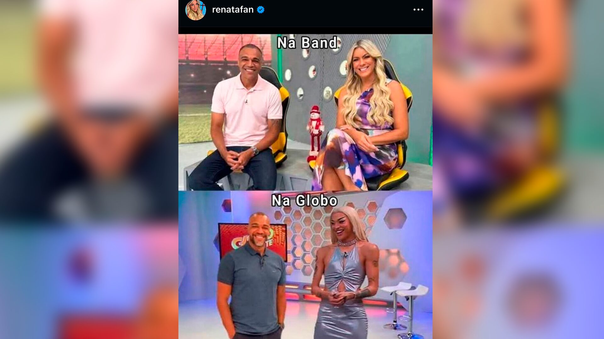 Renata Fan é criticada ao compartilhar montagem de Denilson com Pabllo Vittar