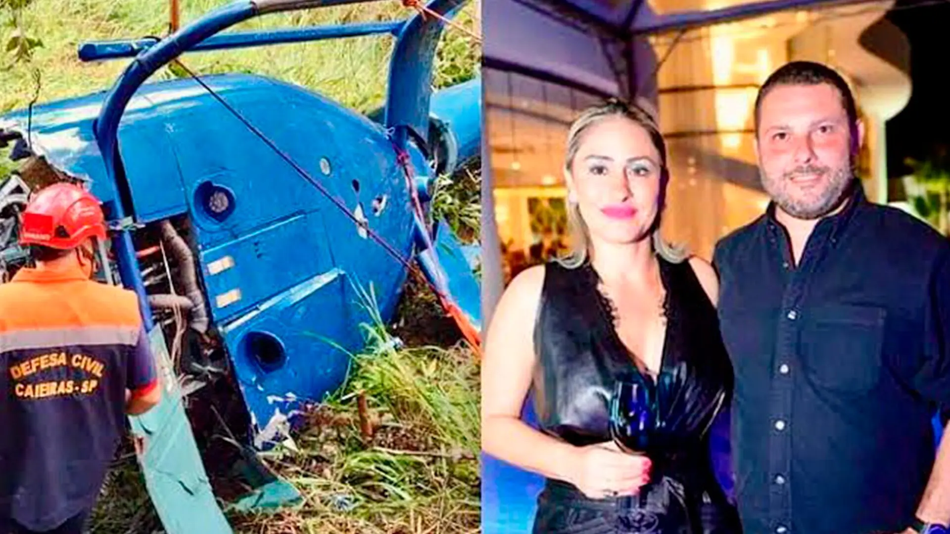 Empresário de Americana (SP) e esposa morrem em queda de helicóptero